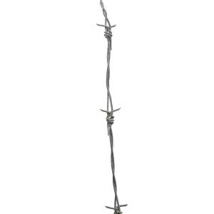 Barbed Wire Roll – 2.50mm SS 316 Double Ply Line Wire with 4-Point Barbs, 100 mm Pitch