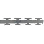 Concertina Razor Tape - 1000 mm Diameter Galvanized (Medium Blade Barbed Tape)